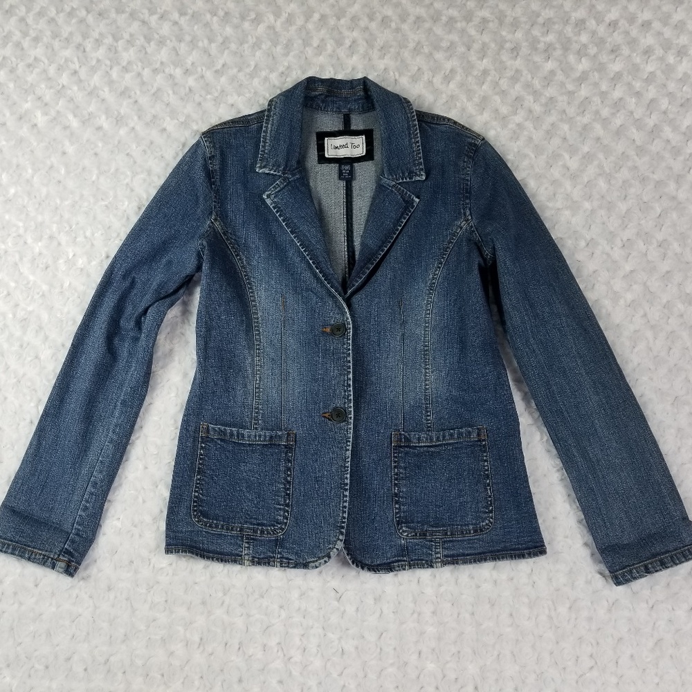 Girl's Limited Too Denim Jean Jacket Size XXL
